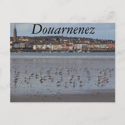 Ris Beach in Douarnenez Postkarte (Vorderseite)