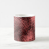 Riscos cruzados e borrões na cor pêssegou salmão kaffeetasse (Mittel)