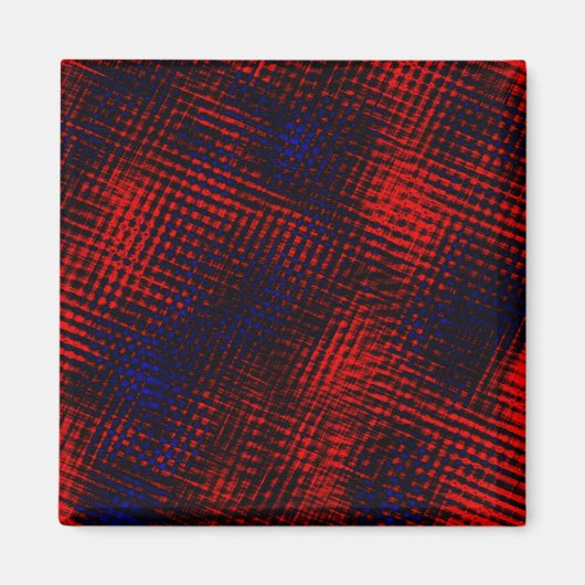 Riscos cruzados vermelho e azul magnet (Vorne)