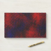 Riscos cruzados vermelho e azul post-it klebezettel (Auf Schreibtisch)