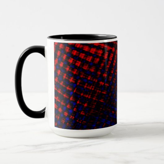 Riscos cruzados vermelho e azul tasse (Links)