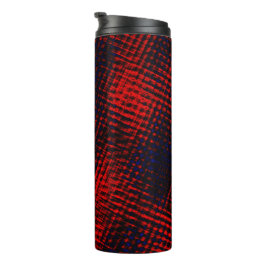 Riscos cruzados vermelho e azul thermosbecher