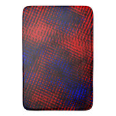 Riscos vermelhos cruzados e fundo azul? badematte (Vorderseite Vertikal)