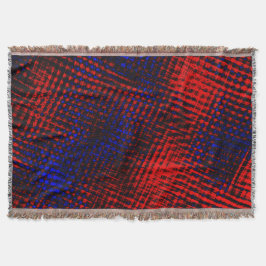 Riscos vermelhos cruzados e fundo azul? decke