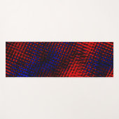 Riscos vermelhos cruzados em fundo azul? yogamatte (Vorderseite (Horizontal))