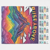 Rise Above Doubt Fleecedecke (Vorderseite (Horizontal))