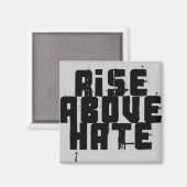 Rise Above Hate Magnet (Vorderseite/Rückseite)