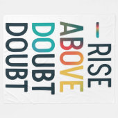 Rise àbove Zweifel Fleecedecke (Vorderseite (Horizontal))