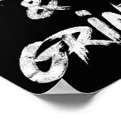 Rise &amp; Grind Motivational Insrational  Poster (Ecke)