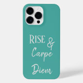 Rise and Carpe Diem Phone Case iPhone Hülle (Rückseite)