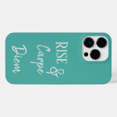 Rise and Carpe Diem Phone Case iPhone Hülle (Rückseite (Horizontal))
