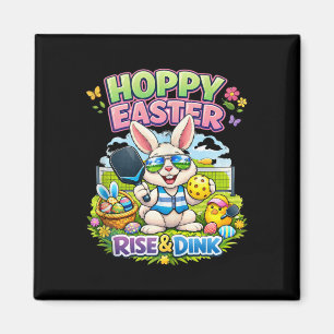 Rise And Dink Pickleball-Spieler Ostern – Lustiger Magnet