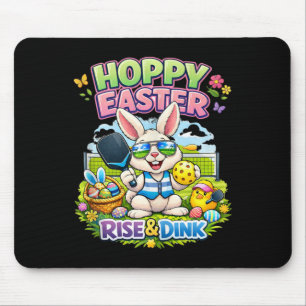 Rise And Dink Pickleball-Spieler Ostern – Lustiger Mousepad