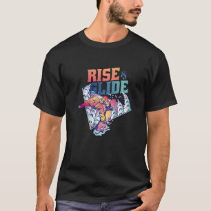 Rise and glitten Winter Sport Mountain Snowboard S T-Shirt