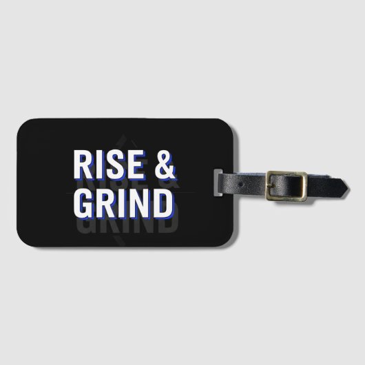 rise and grind gepäckanhänger (Vorderseite (Horizontal))