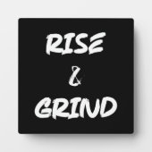 Rise and Grind - Gym, Hustle, Erfolg Fotoplatte (Vorderseite)