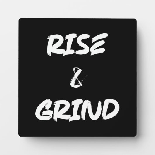 Rise and Grind - Gym, Hustle, Erfolg Fotoplatte (Vorderseite)