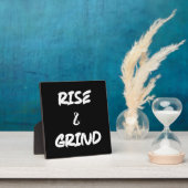 Rise and Grind - Gym, Hustle, Erfolg Fotoplatte (InSitu)