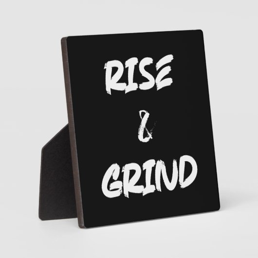 Rise and Grind - Gym, Hustle, Erfolg Fotoplatte (Vorderseite)