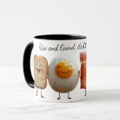 Rise and Grind Zwei-Töne-Tasse Tasse (Vorderseite Links)