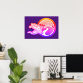 Rise and Roll Cyclist Poster (Heimbüro)