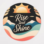 Rise and Shine: Das Erwachen der Natur Etiketten (Design 2)