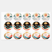 Rise and Shine: Das Erwachen der Natur Etiketten (Blatt)