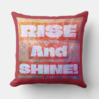 "Rise and Shine" farbenfroh, Boho-Muster Kissen