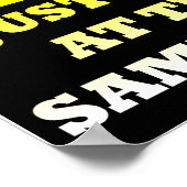 Rise and Shine Funny Poster (Ecke)