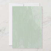 Rise and Shine, Grüne Post Wedding Brunch Einladung (Rückseite)