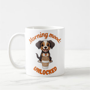 Rise and Shine - Kaffee & Welpe Sofortdownload Kaffeetasse