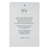 "Rise and Shine: Mit diesem Design Clipboards Mini Klemmbrett (Rückseite)