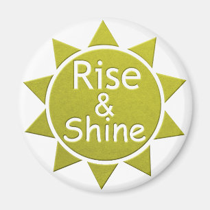 Rise And Shine Paper Cut Art Print Magnet