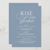 Rise and Shine, Post Hochzeit Brunch Celebration Einladung (Vorne/Hinten)