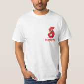 "Rise and Shine: RoosterLon Print T - Shirt" T-Shirt (Vorderseite)