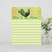 Rise and Shine Stationery (Stehend Vorderseite)