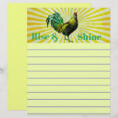 Rise and Shine Stationery (Vorne/Hinten)