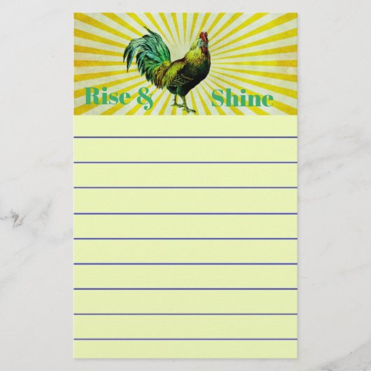 Rise and Shine Stationery Briefpapier (Vorderseite)