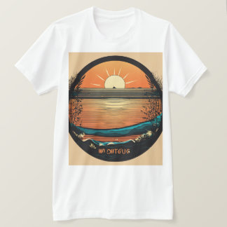 "Rise and Shine: Sunrise Outliner Men's T - Shirt" T-Shirt