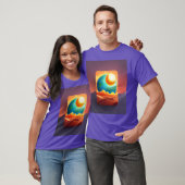 Rise and Shine: T - Shirt der Männer mit Sunrise C (Unisex)