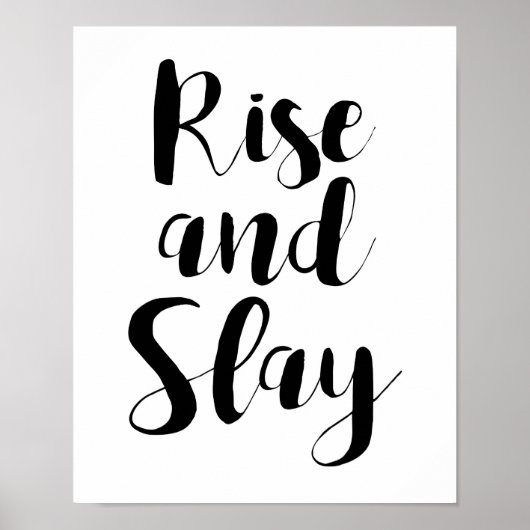 Rise and Slay Boss Babe Girl Boss Poster (Vorne)