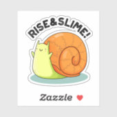 Rise and Slime Funny Snail Pub Aufkleber (Blatt)