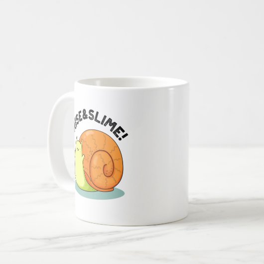 Rise and Slime Funny Snail Pub Kaffeetasse (Vorderseite Links)