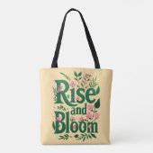 Rise & Bloom - Botanischer Totenbeutel Tasche (Rückseite)