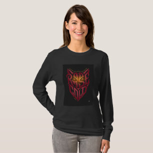 Rise Bold Wolf Typografie Langarmshirt T-Shirt