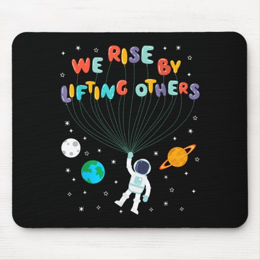 Rise Children Apparel Uni-kids Black Small We Rise Mousepad (Vorne)