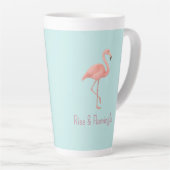 Rise & Flamingle Pink Flamingo - Light Blue Milchtasse (Rechte Ecke)