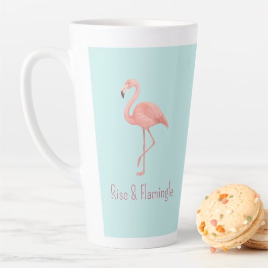 Rise & Flamingle Pink Flamingo - Light Blue Milchtasse (Beispiel)