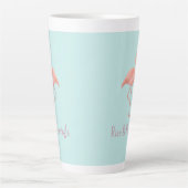 Rise & Flamingle Pink Flamingo - Light Blue Milchtasse (Vorderseite)