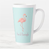 Rise & Flamingle Pink Flamingo - Light Blue Milchtasse (Rechts)
